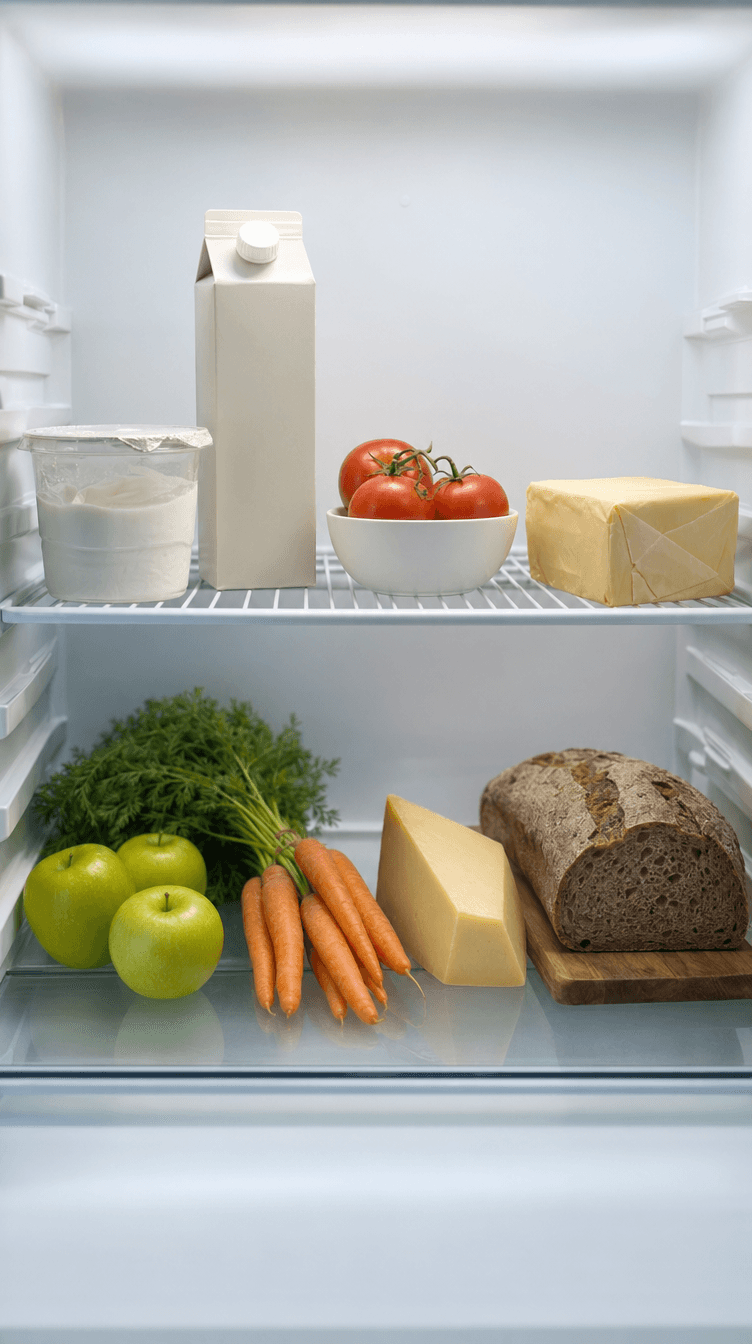 Inside the fridge